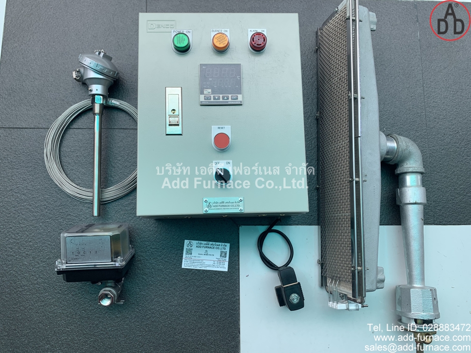 ตู้ควบคุมจุดไฟและอุณหภูมิ  อินฟราเรดเบอร์เนอร์ และอุปกรณ์ครบชุดพร้อมใช้งาน (5)